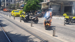 يافا: إصابة متوسطة لراكب دراجة هوائية بحادث طرق ذاتي 